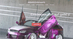 Desktop Screenshot of diabolicmotorsports.com